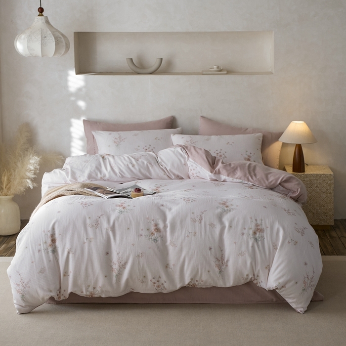 91家纺网 家纺一手货源 找家纺 时年家纺 2025零汗纱™数码印花系列套件 情梦莎