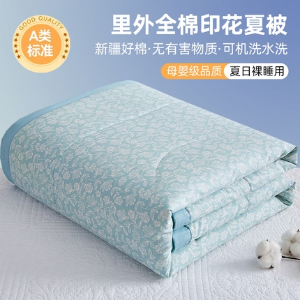 91家纺网 家纺一手货源 找家纺 （总）海洋家纺 2025新款A类里外全棉夏被四件套