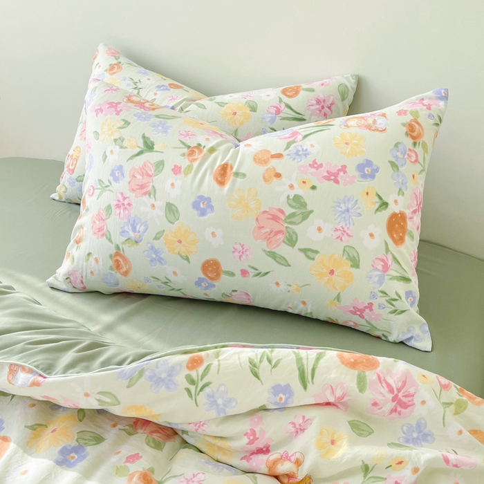 91家纺网 家纺一手货源 找家纺 宜家坊 2025新款水洗棉糯小棉夏被夏被四件套四季被春秋被单人学生双人被子被芯 花花熊