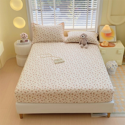 91家纺网 家纺一手货源 找家纺 （总）宝齐莱家纺 2025新款13372全棉印花单品系列-单床笠