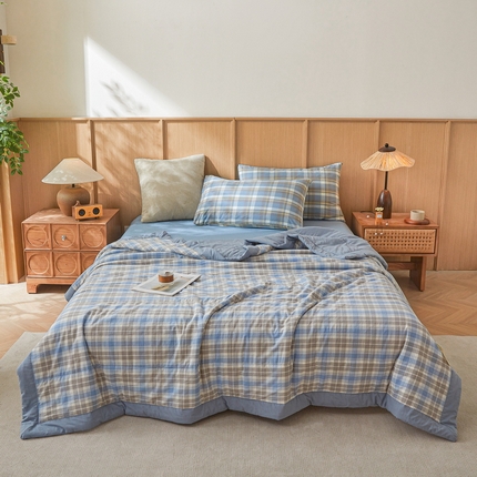 猎鹿人家纺 A类水洗棉新疆棉花夏被 雅尚