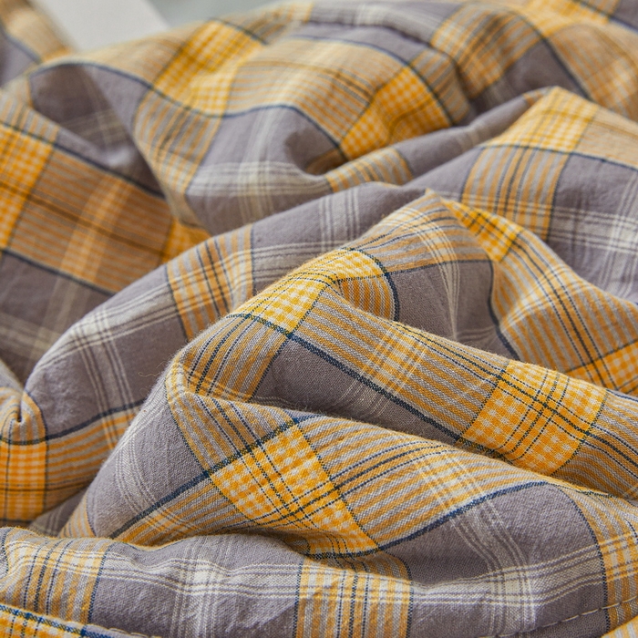 91家纺网 家纺一手货源 找家纺 猎鹿人家纺 A类水洗棉新疆棉花夏被 诺卡黄