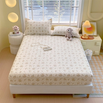 91家纺网 家纺一手货源 找家纺 （总）宝齐莱家纺 2025新款13372全棉印花单品系列-单床笠