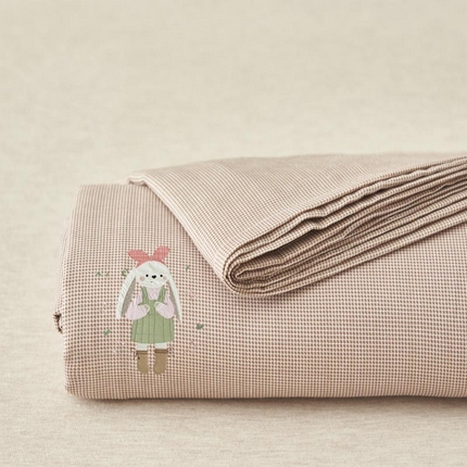 91家纺网 家纺一手货源 找家纺 （总）寐绸家纺 2025新款纯棉双层纱贴布绣单床单