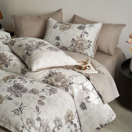 91家纺网 家纺一手货源 找家纺 时年家纺 2025零汗纱™数码印花系列套件 君莱黎