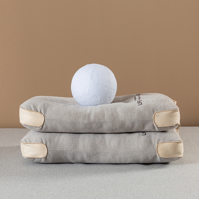 91家纺网 家纺一手货源 找家纺 卓昌枕芯2024新款HEALTH日本山形亲肤舒适针织护颈枕枕头枕芯 48*74cm/对-卡其