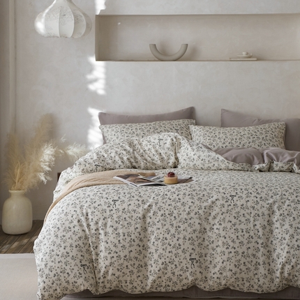 时年家纺 2025零汗纱™数码印花系列套件 悠然若若