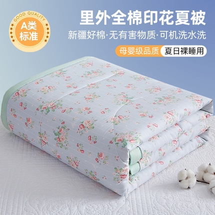 91家纺网 家纺一手货源 找家纺 （总）海洋家纺 2025新款A类里外全棉夏被四件套