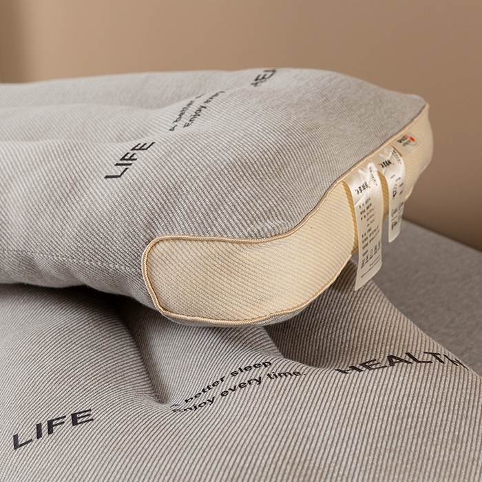 91家纺网 家纺一手货源 找家纺 卓昌枕芯2024新款HEALTH日本山形亲肤舒适针织护颈枕枕头枕芯 48*74cm/对-卡其