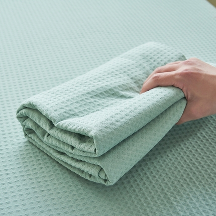 91家纺网 家纺一手货源 找家纺 （总）寐绸家纺 2025新款纯棉华夫格床单