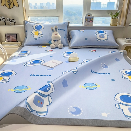 兄弟坊 2025新款数码小清新印花冰丝席 遨游太空