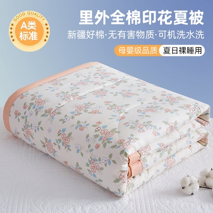 91家纺网 家纺一手货源 找家纺 （总）海洋家纺 2025新款A类里外全棉夏被四件套