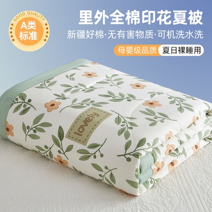 91家纺网 家纺一手货源 找家纺 （总）海洋家纺 2025新款A类里外全棉夏被四件套