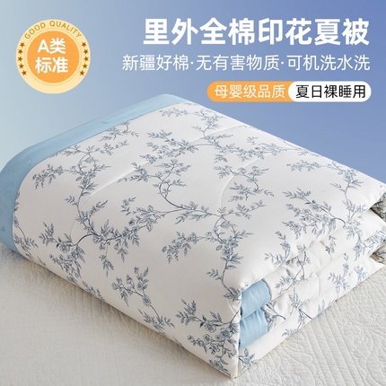 91家纺网 家纺一手货源 找家纺 （总）海洋家纺 2025新款A类里外全棉夏被四件套