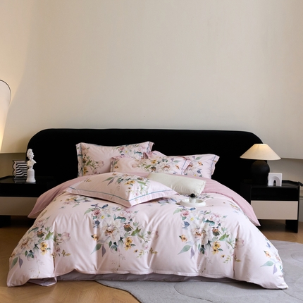 91家纺网 家纺一手货源 找家纺 薏思家纺 2025新款13376活性全棉四季款-四件套 日落繁歌