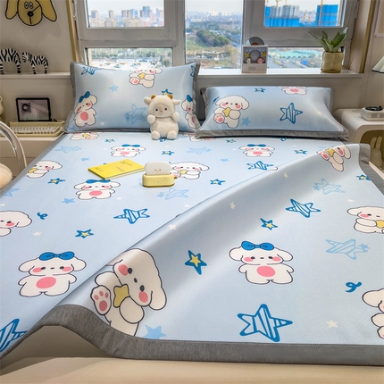 兄弟坊 2025新款数码小清新印花冰丝席 星星宝贝