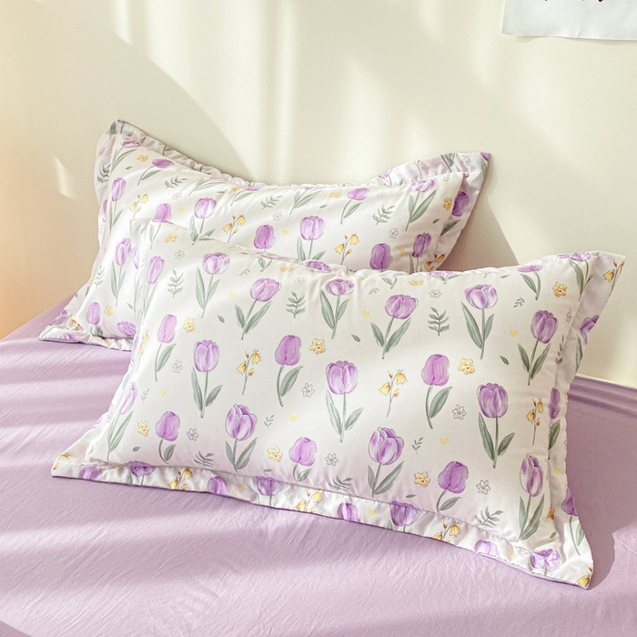 91家纺网 家纺一手货源 找家纺 宜家坊 2025新款水洗棉糯小棉夏被夏被四件套四季被春秋被单人学生双人被子被芯 香芋紫