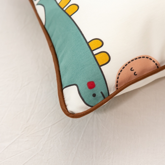 91家纺网 家纺一手货源 找家纺 萌番宝 A类新款60支长绒棉纯棉儿童枕套枕头 小神龙