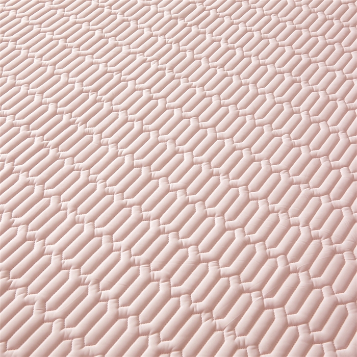 91家纺网 家纺一手货源 找家纺 雯豆2025夏季新品0.4乳胶凉席平铺款三件套凉感丝席梦思床罩 乳胶凉席-淡雅粉