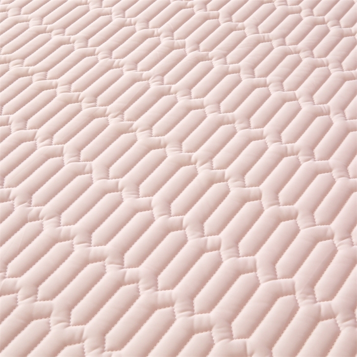 91家纺网 家纺一手货源 找家纺 雯豆2025夏季新品0.4乳胶凉席床笠款三件套凉感丝纯色席梦思床罩 纯色乳胶床笠-淡雅粉