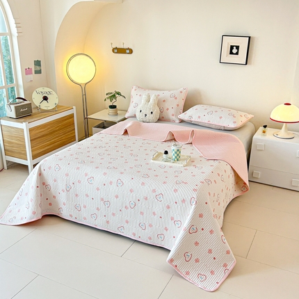 91家纺网 家纺一手货源 找家纺 （总）恒尚居 2025新款全棉床盖床单小清新床垫床褥垫-跑量（四季款）