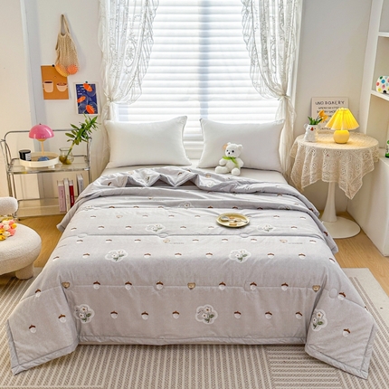 91家纺网 家纺一手货源 找家纺 （总）好欣怡家纺 2025新款生态棉夏被礼品被空调被直播引流款夏凉被子