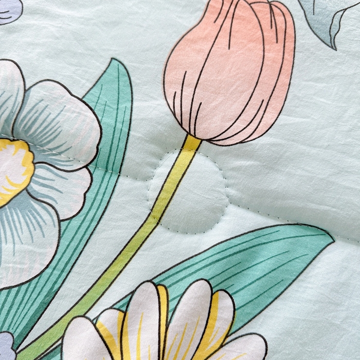 91家纺网 家纺一手货源 找家纺 （总）好欣怡家纺 2025新款水洗棉夏被空调被被子被芯印花小清新夏凉被直播热款