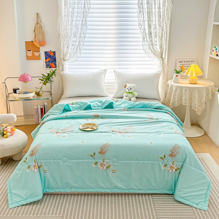 91家纺网 家纺一手货源 找家纺 （总）好欣怡家纺 2025新款生态棉夏被礼品被空调被直播引流款夏凉被子