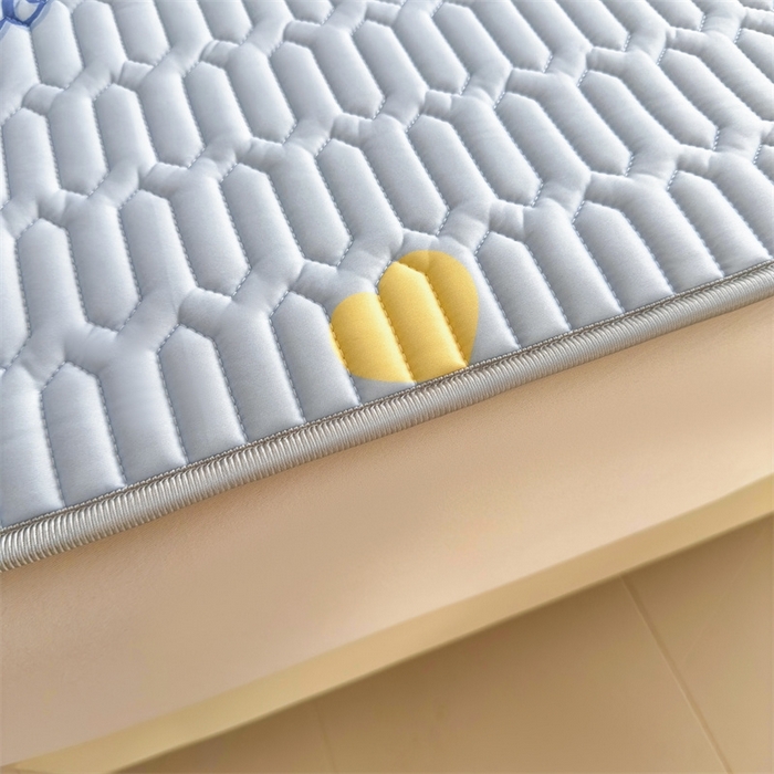 91家纺网 家纺一手货源 找家纺 雯豆2025夏季新品0.4乳胶凉席平铺款三件套凉感丝小清新印花席梦思床罩 乳胶凉席-萌萌狗1