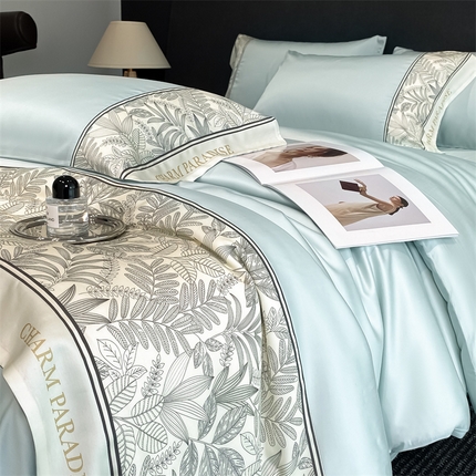 91家纺网 家纺一手货源 找家纺 （总）梦幻之城 2025新款水洗真丝四件套雅瑟琳系列