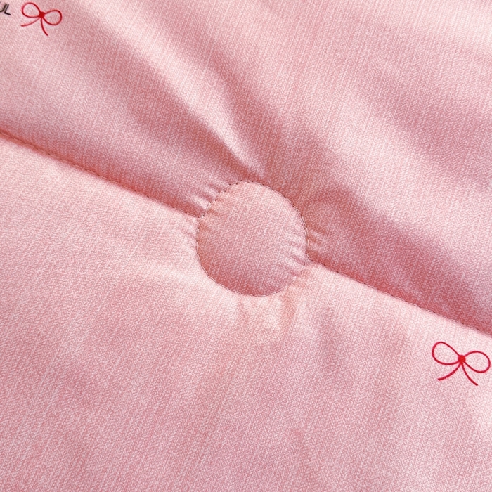 91家纺网 家纺一手货源 找家纺 好欣怡家纺 2026新款生态棉夏被礼品被空调被直播引流款夏凉被子 生态棉包边款-粉色