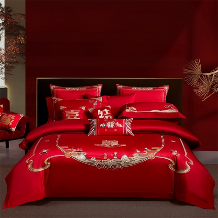 （总）高大尚婚庆馆 2025秋冬新款长绒棉臻棉系列婚庆款多件套