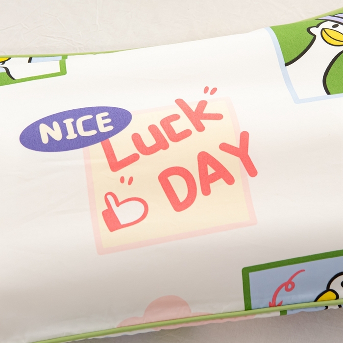 91家纺网 家纺一手货源 找家纺 萌番宝 A类新款60支长绒棉纯棉儿童枕套枕头 鸭子侦探