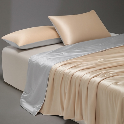 91家纺网 家纺一手货源 找家纺 （总）莱登卡奴 2025新款A类锦氨亮丝凉感被亲肤绸夏被子被芯