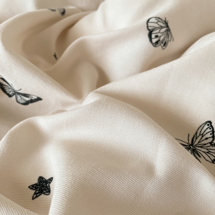 91家纺网 家纺一手货源 找家纺 诺梵家纺 2025新款有氧双层纱印花四件套 贝利