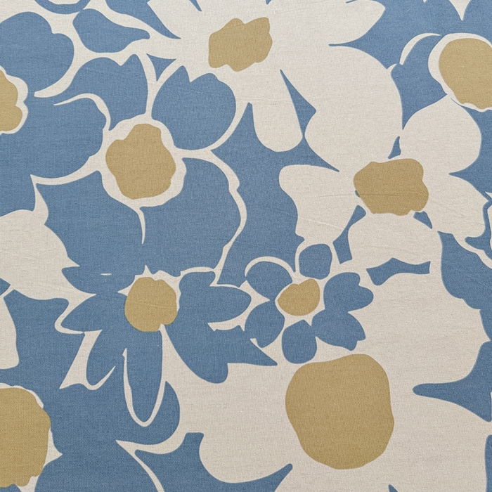 91家纺网 家纺一手货源 找家纺 仟网汇 2025新款老粗布床单粗布凉席老粗布单床单枕套单品 蓝色花海