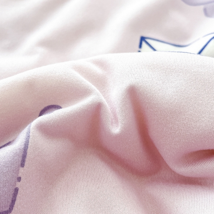 91家纺网 家纺一手货源 找家纺 金爱家2025新款A类三丽鸥高品质可组合凉感丝乳胶席牛奶丝针织棉软糯夏被四件套 乳胶席-紫色梦幻库洛米