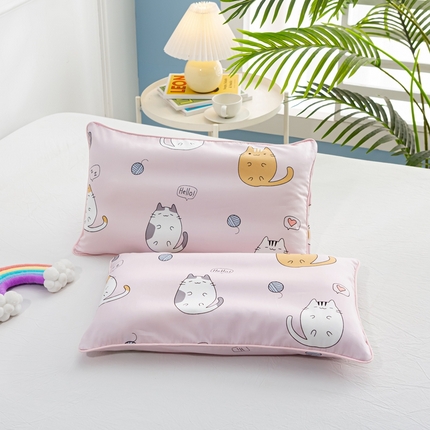 91家纺网 家纺一手货源 找家纺 （总）萌番宝2025A类新款60支长绒棉纯棉儿童枕套枕头枕头套40x60单只30x50内胆套
