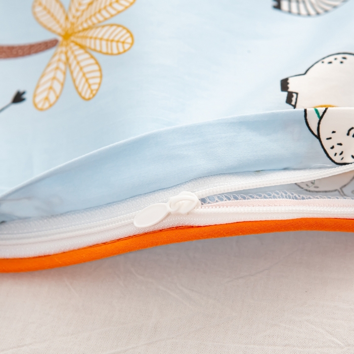 91家纺网 家纺一手货源 找家纺 萌番宝 A类新款60支长绒棉纯棉儿童枕套枕头 疯狂动物城