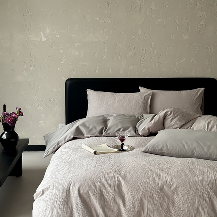 91家纺网 家纺一手货源 找家纺 （总）玉宇阁 2025新款100S全棉大提花四件套-月岛弥生