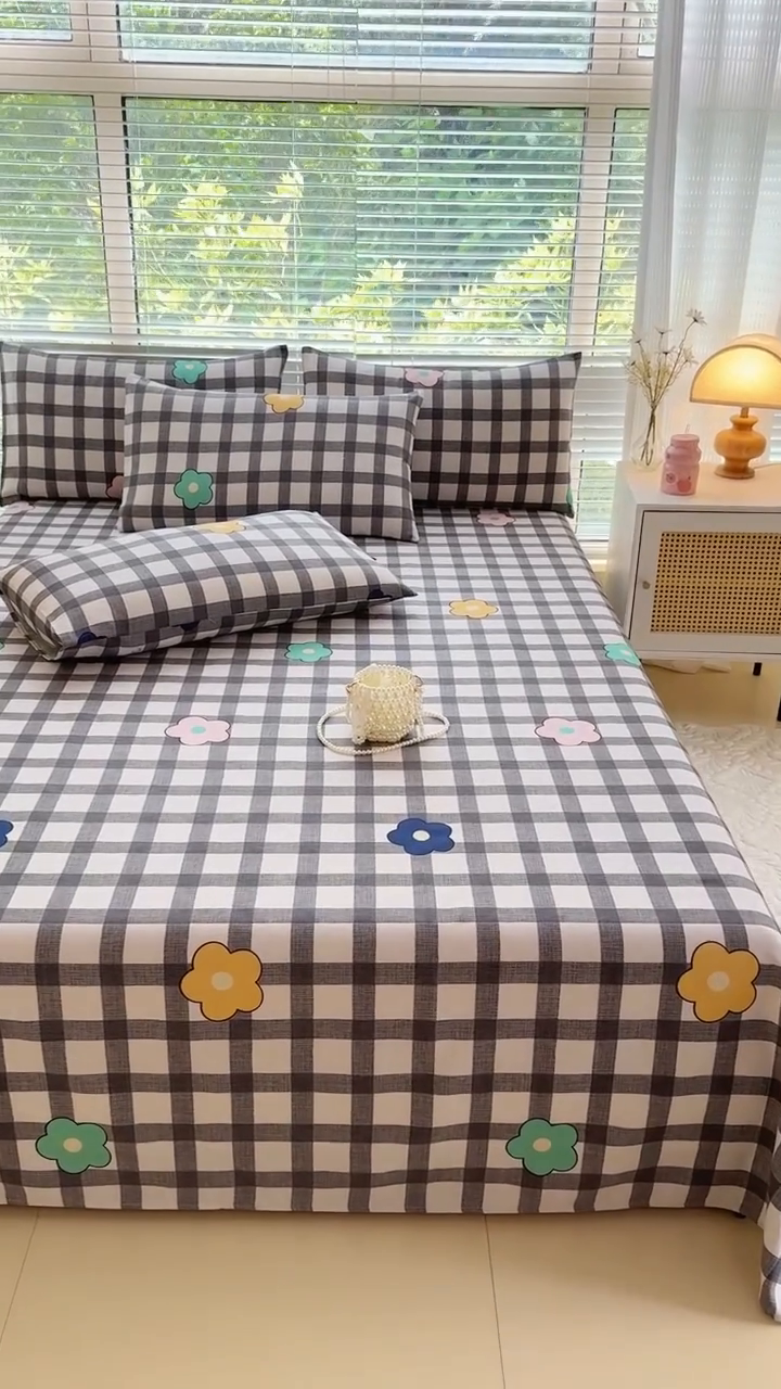 91家纺网 家纺一手货源 找家纺 仟网汇 2025新款老粗布床单粗布凉席老粗布单床单枕套单品 格调