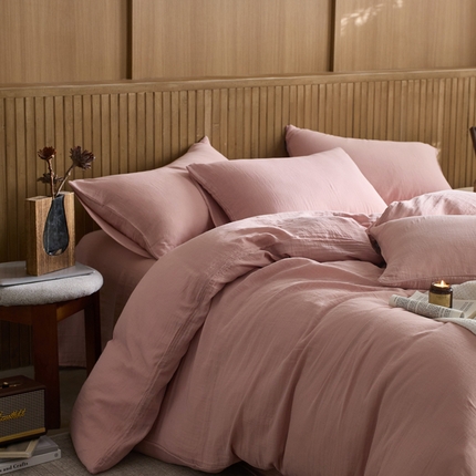 91家纺网 家纺一手货源 找家纺 （总）宜代光年 2025新款全棉纯棉享云棉纯色暗合系列四件套