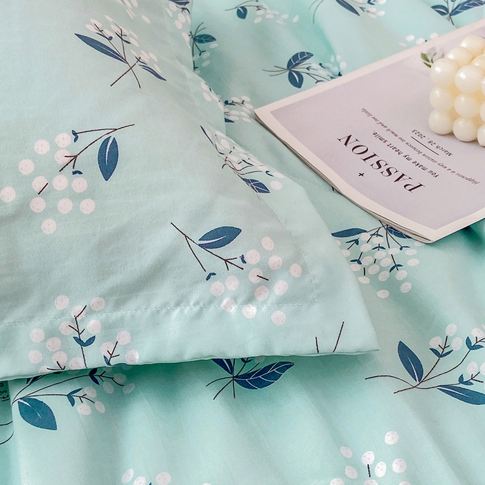 91家纺网 家纺一手货源 找家纺 鑫贝阳 2025新款亲肤水洗棉小花边印花夏被 绚熊