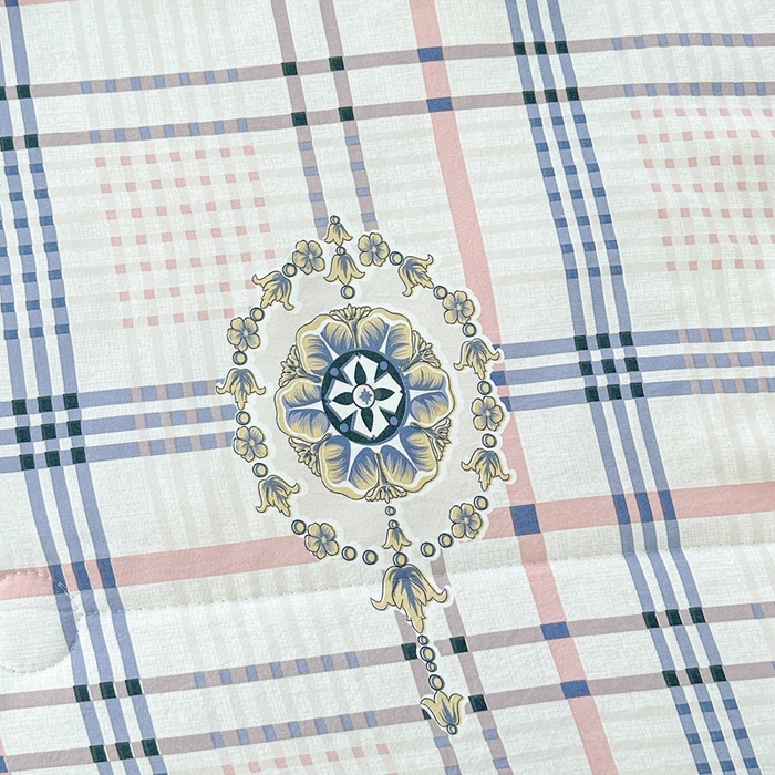 91家纺网 家纺一手货源 找家纺 好欣怡家纺 2026新款水洗棉夏被空调被被子被芯印花小清新夏凉被直播热款 水洗棉包边款-清雅格调