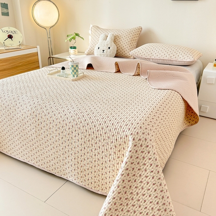 91家纺网 家纺一手货源 找家纺 （总）恒尚居 2025新款全棉床盖床单小清新床垫床褥垫-跑量（四季款）