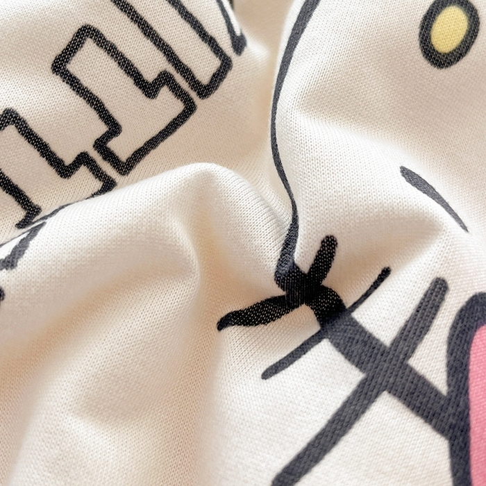 91家纺网 家纺一手货源 找家纺 金爱家2025新款A类三丽鸥高品质可组合凉感丝乳胶席牛奶丝针织棉软糯夏被四件套 乳胶席-甜甜kitty