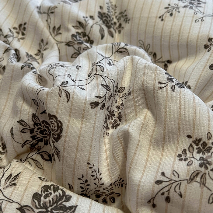 91家纺网 家纺一手货源 找家纺 花漾家居 2025新款针织双层纱被套枕套四件套 花间令