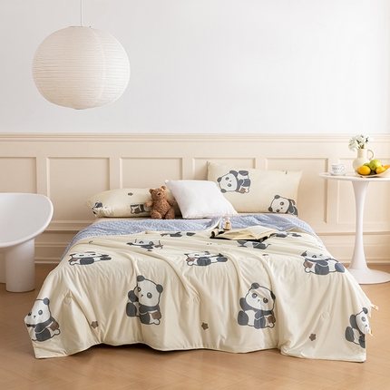 绒梦里 2025新款A类小凉皮凉感冰豆豆夏被空调被 熊宝