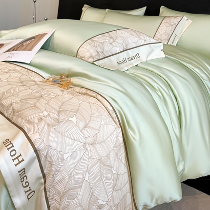 91家纺网 家纺一手货源 找家纺 （总）梦幻之城 2025新款水洗真丝四件套麦瑞斯系列