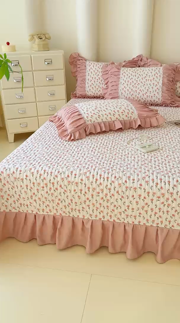 91家纺网 家纺一手货源 找家纺 （总）ME/ERA HOME寐时代 2025新款针织双层纱韩版四件套